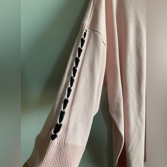 CJ Banks - Pink knit top with Lattice detail - Picture 2 of 9